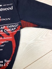 Vivienne Westwood Anglomania Sweatshirt Navy Blue Red Raglan Logo Size S