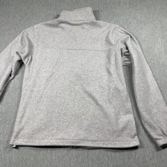 Columbia Jacket Adult L Gray Fleece Full Zip Mock Neck Steens Mountain Outdoor