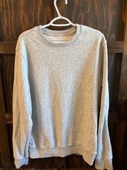 Goodfellow & Co Sweatshirt Mens XL Gray Fleece Lined Long Sleeve Crewneck Casual