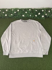Carhartt Force Utility Gray Relaxed Fit Crewneck Pullover Sweatshirt Large