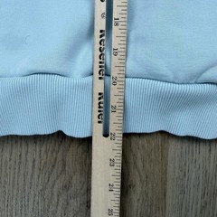Pangaia Hoodie Mens XXS Light Blue Organic Cotton Recycled Fleece Pullover Logo