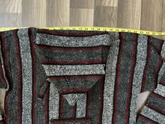 Artesanias Sanfe Mexican Drug Rug Hoodie Poncho Striped Surf Gorpcore Festival L