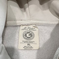 White G Unit Full Zip Hoodie, Heavy Weight, Warm