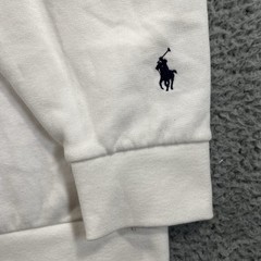 Polo Ralph Lauren Sweatshirt Mens XXL White Multi Color Block Logo Fleece Crew