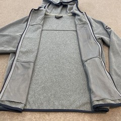 Pendleton Hoodie Mens Small Full Zip Sweatshirt Jacket Gray Southwestern