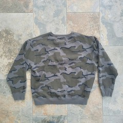 ZERO FOXTROT Sweatshirt Long Sleeve Men XL Green Camo Cotton Blend Made In China