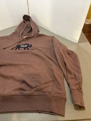 Merrell Hoodie Mens Med Brown “Buffalo Keep On Walking” Logo Graphic Pullover