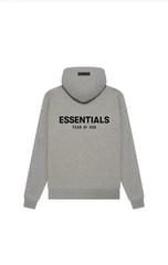 NEW Fear of God Essentials Dark Oatmeal Gray Hoodie Size Large Authentic✅ #192