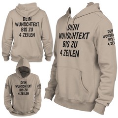 Personalised Custom Text Hoodie – Hooded Sweatshirt Unisex Mens Womens, Gesc