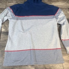 Spiderman Hoodie Youth XL Gray Blue Red Henley Sweatshirt Marvel Comics Mask
