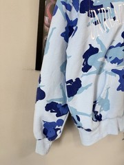Named Collective “Unrealistic Ideals” Camo Zip Hoodie Blue Cyber Y2K Streetwear
