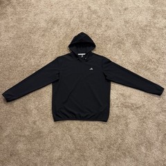 Adidas Pullover Lightweight 1/4 Zip Wind Hoodie Mens Medium Black ADVR0988 NEW