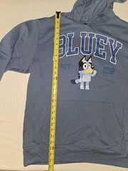Bluey Adult Hoodie Graphic Unisex M 32/34 Blue