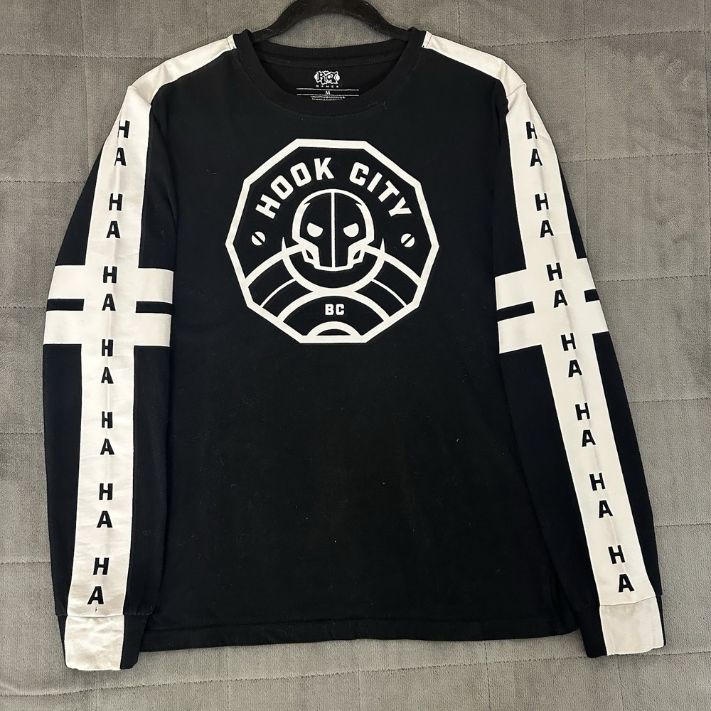 Riot Games League of Legends BlitzCrank Hook City Black Long Sleeve Shirt Medium