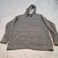 Nike Hoodie Men XL Gray Excellent Therma-FIT Pullover Training Activewear