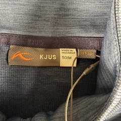 KJUS Liam TechWool Half Zip Pullover Blue Midlayer Size 50 Medium $249 Stretch