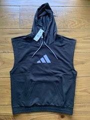 BRAND NEW Adidas Men’s Sleeveless Hoodie Hoody HF4192 in BLACK in a SIZE MEDIUM