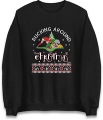 Rucking Around Christmas Rugby T-Shirt Festive Hoodie Funny Xmas Jumper Gift Top