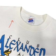 Vintage 90s Bombay India Club Alexander Gin White 1990 Crewneck Sweatshirt Large