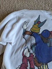 Vintage 1993 Hip Hop Looney Tunes Bugs Bunny Taz Double Sided Sweatshirt XL 90s