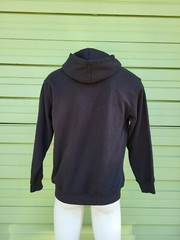 ZARA MAN BLACK BASIC LONG SLEEVE HOODY FRONT POCKET SWEATSHIRT XL 5221A Defects