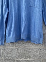 Banana Republic Men XL Sweatshirt Blue Round Neck Ribbed Knit Casual Cozy Preppy