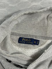 Polo Ralph Lauren Shawl Collar Sweatshirt XL Gray RLPC 1967 Fleece Pullover