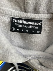 The Hundreds x Hook Ups Collaboration Hoodie Mens S Gray Pullover Streetwear