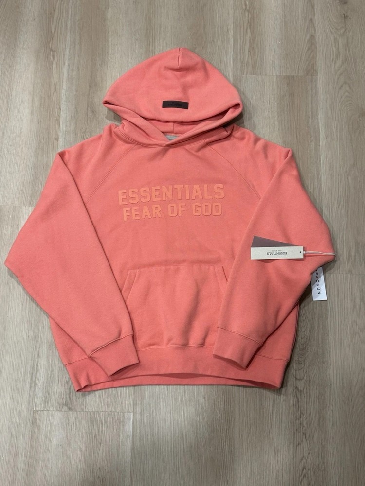 Essential Fear of God Coral Hoodie