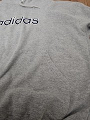 VINTAGE Adidas Sweatshirt Hoodie Size 2XL Gray All Seasons Mens Fleece