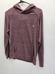tentree Burgundy Pullover Hoodie Size med Sustainable Hemp Poly Blend