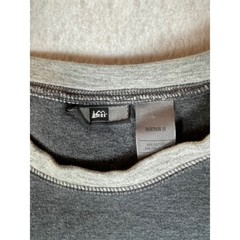 REI Men’s Gray Long Sleeve Crew Neck Sweatshirt Size S Cotton Polyester Blend
