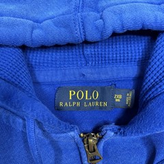 Polo Ralph Lauren Hoodie 1/4 Zip Pullover Mens Size 2XB 2XL Sapphire Blue Felt P