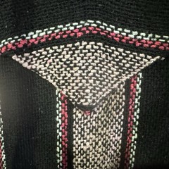 Artesanian Vtg Red Stripe 80’s Siesta Saddle Blanket Mexican Baja 3X Handmade