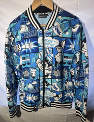 VTG Mighty Atom Astro Boy @Tezuka Productions Long Sleeve Zip Hoodie XL 180/1008