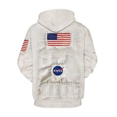 NASA Astronaut Apollo Hoodie 3D Printed Sweater Lovers Long Sleeve Top Pullover