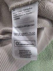 Scotch & Soda Organic Cotton Born in Amsterdam Hoodie Cream Beige