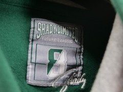 Vintage Shady LTD Pullover Med Hoodie Green Eminem Shady Y2K Hip Hop Gray Cuffs