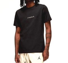 *NEW* Men NIKE AIR JORDAN BRAND EMB T-SHIRTS BLACK (DM3182 010), SZ MD-2XL