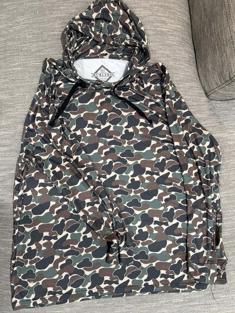 Burlebo Men’s Camouflage Pullover Hoodie/ Magellan Fleece