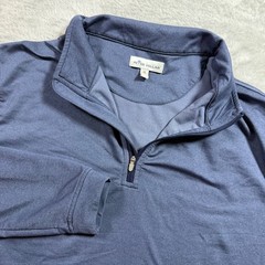 Peter Millar Pullover Mens Medium Blue Stretch Perth Performance Golf