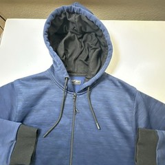 Steve’s Jeans Mens Full Zip Hoodie Sweatshirt Blue Large #0785