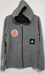 Adidas Gray Full Zip Front Hoodie L McDonald’s All American Games Basketball EUC