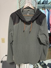 Zero Restriction Hoodie Mens XL Green/Gray and Black