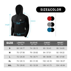 Men’s Long Sleeve Shirts Hoodie Hoody Gym Solid Cool Dry Fitness Workout Outdoor