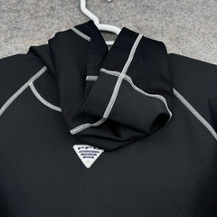 Columbia Hoodie Sweatshirt Mens Large Black Full Zip Lightweight Breathable