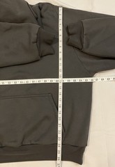 Yeezy GAP Balenciaga mensz L Shrunken Logo Hoodie “Dark Grey” SS22 *RP$200*