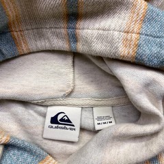 Quiksilver Great Otway Pullover Hoodie Mens Striped Textured Knit Pullover Sz M