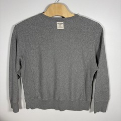 Polo Jeans Co Ralph Lauren Sweatshirt XL Gray Embroidered Flag Vntg Crewneck