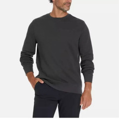 NWOT Hurley Men’s L Crew Neck Sweatshirt Gray Cotton Polyester Long Sleeve
